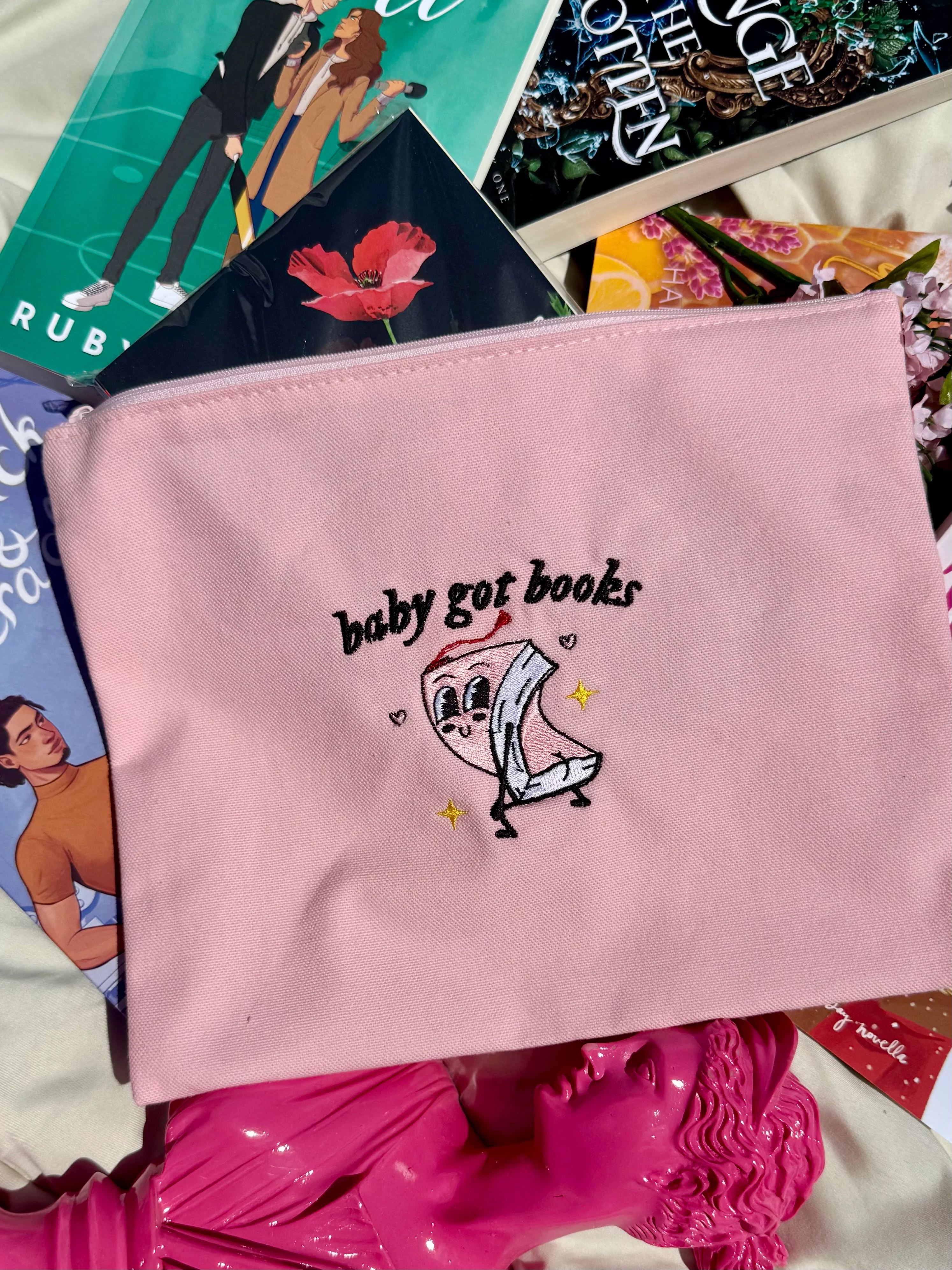 Baby Got Books — Embroidered Pencil Pouch - Image 4