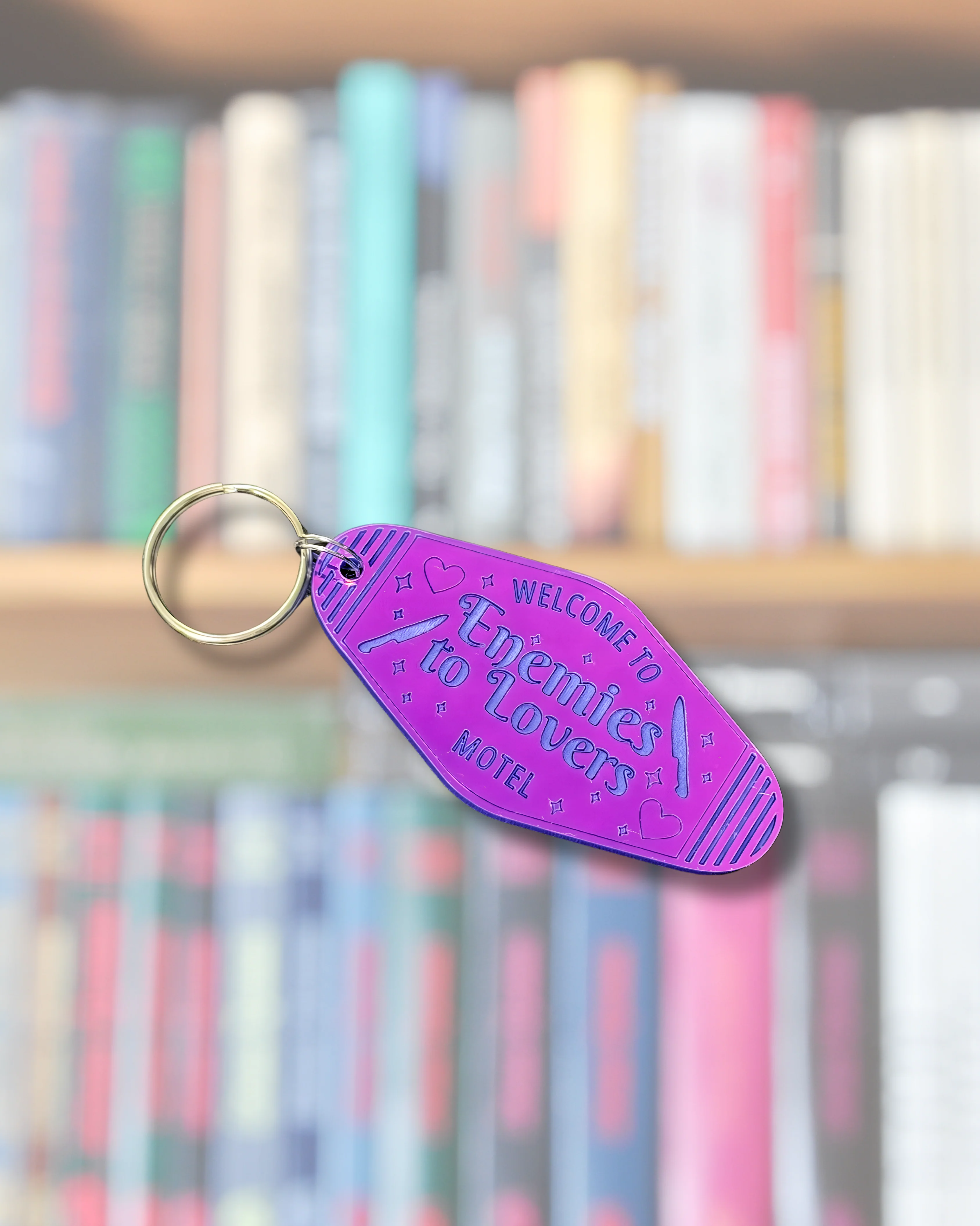 Enemies to Lovers Motel Keychain