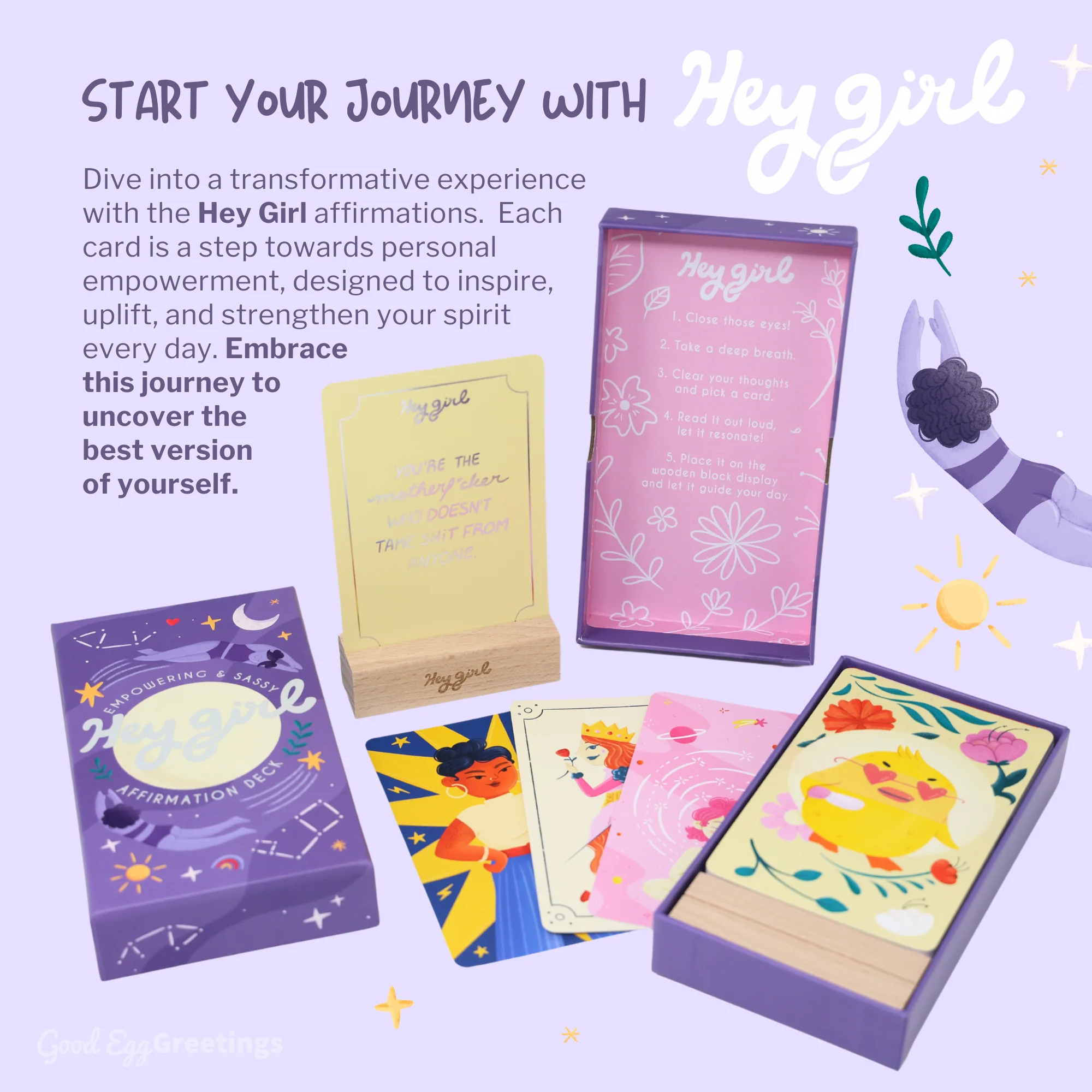 'Hey Girl' Sassy Affirmation Cards - Image 8