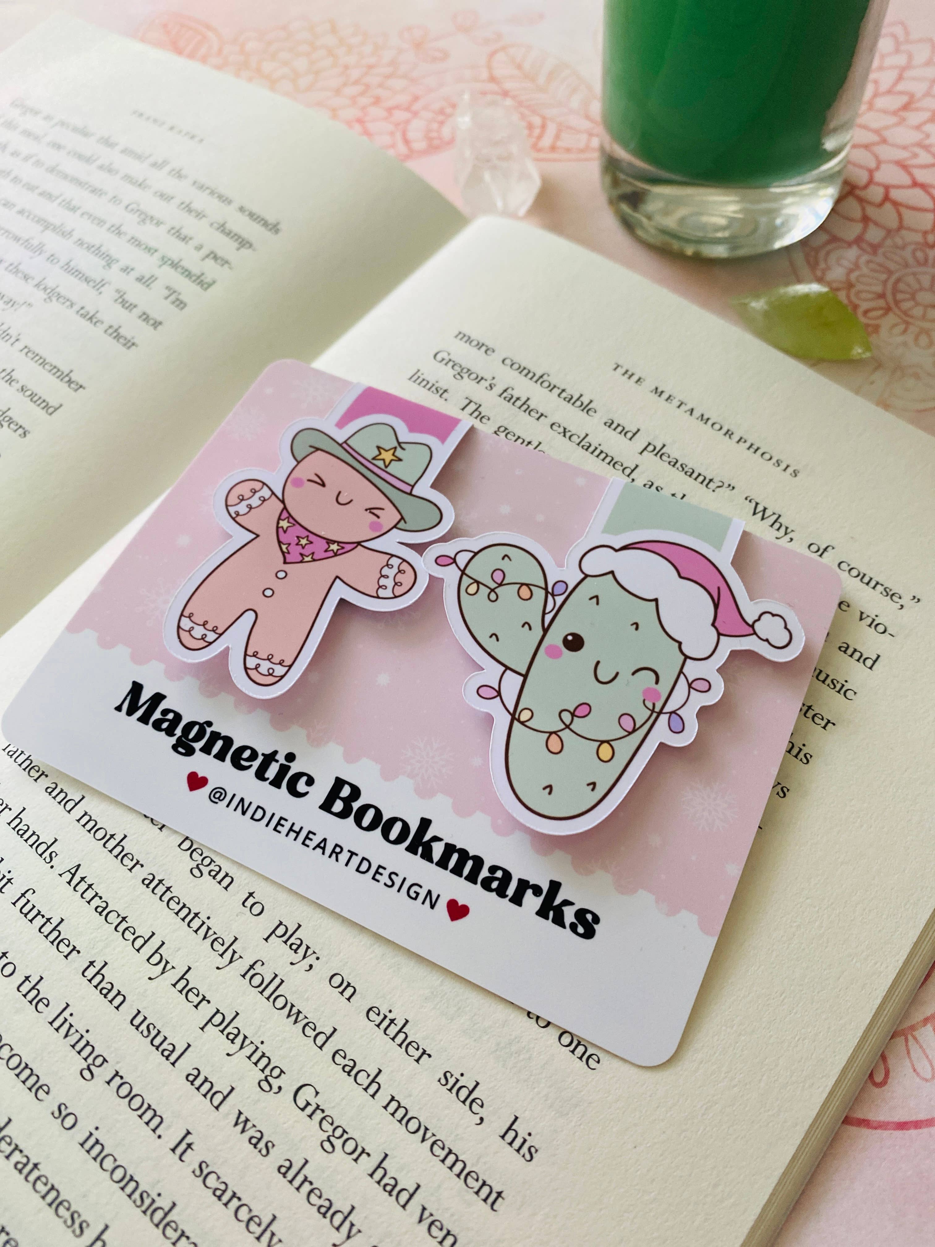 Holiday Magnetic Bookmark Gift Set – Cowboy Gingerbread - Image 4