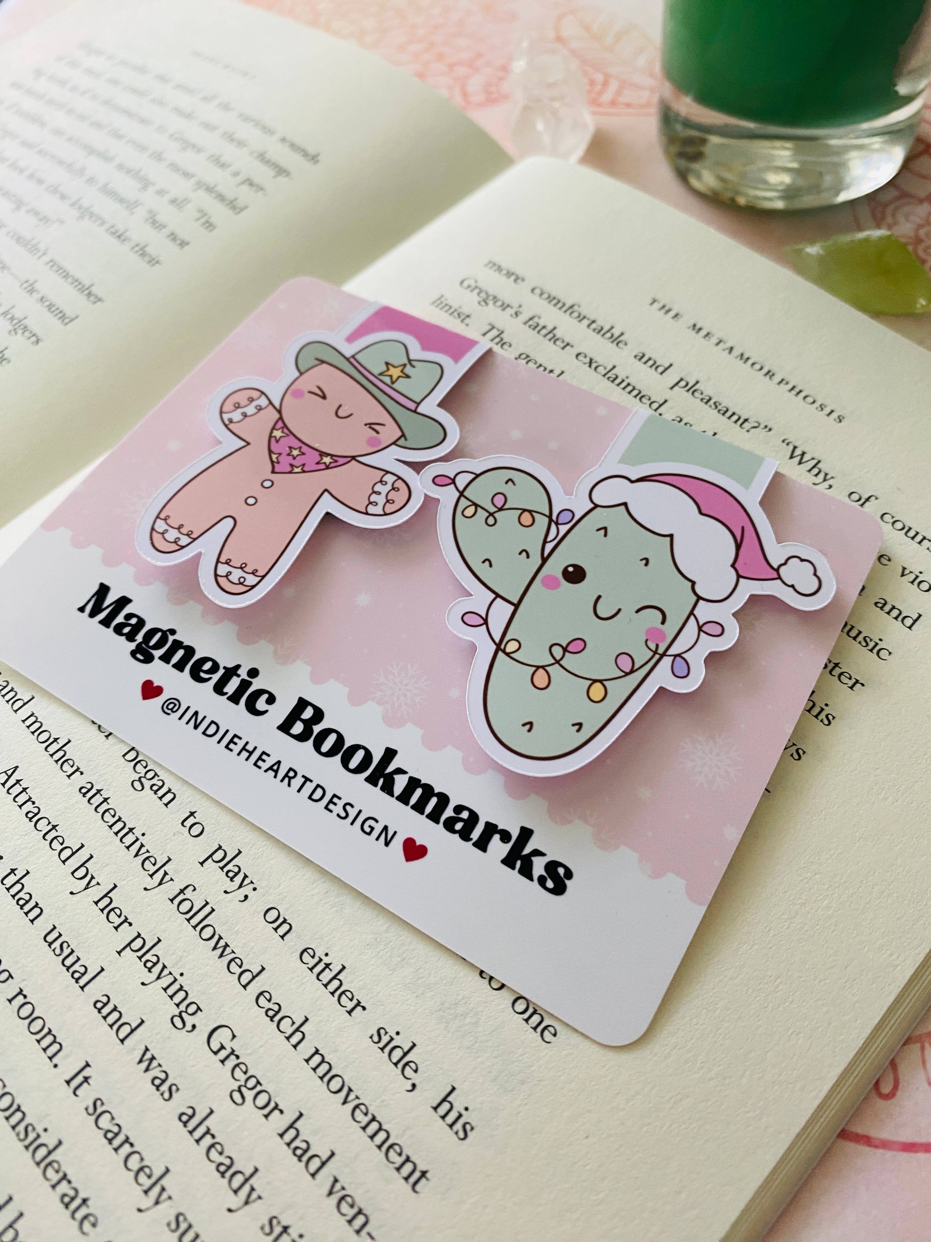 Holiday Magnetic Bookmark Gift Set – Cowboy Gingerbread - Image 7