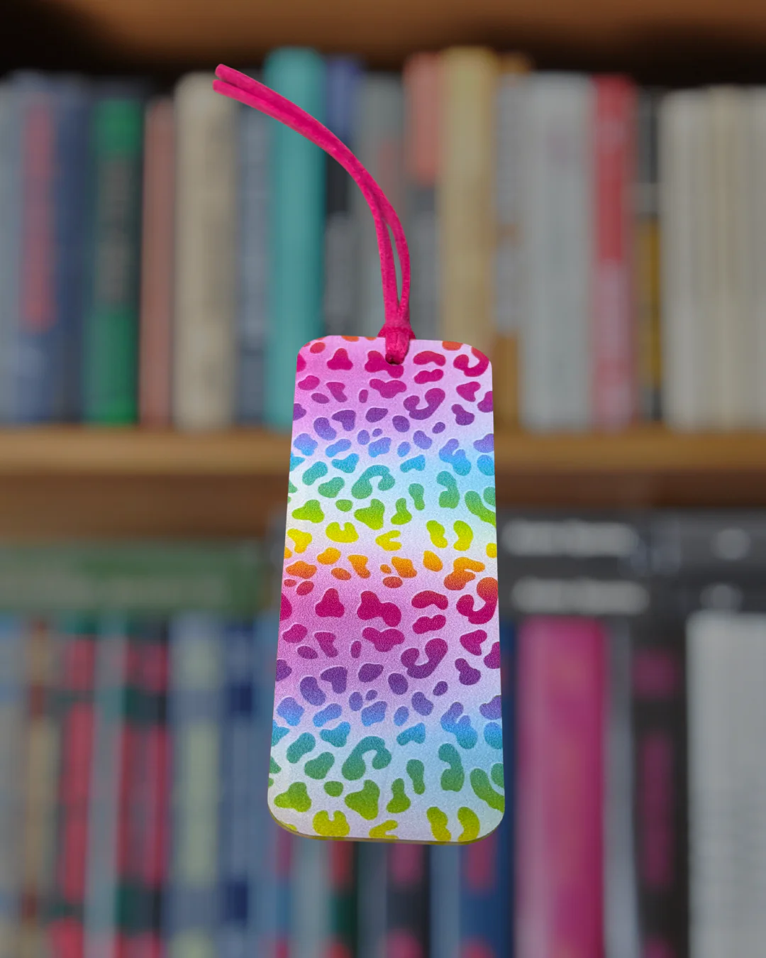 Mini Rainbow Leopard Bookmark - Image 2