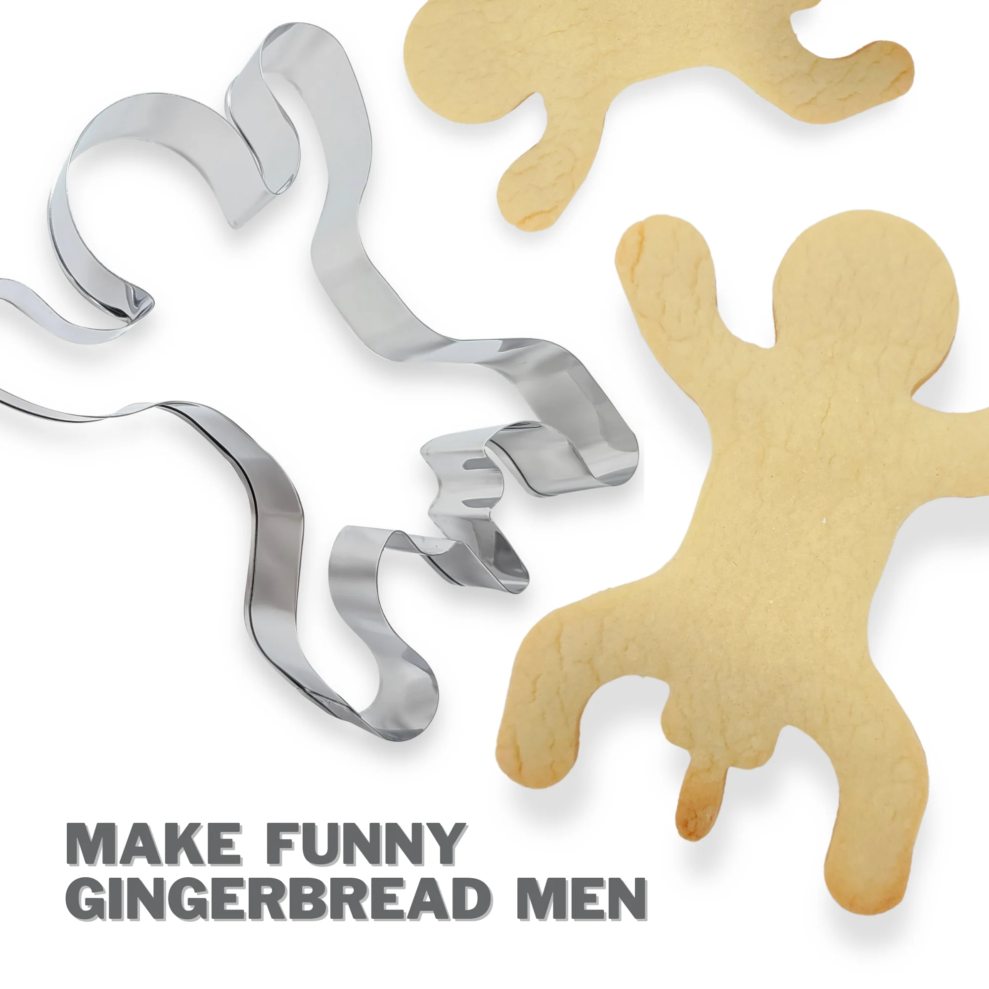 Naughty Gingerbread Cookie Cutter - Image 3
