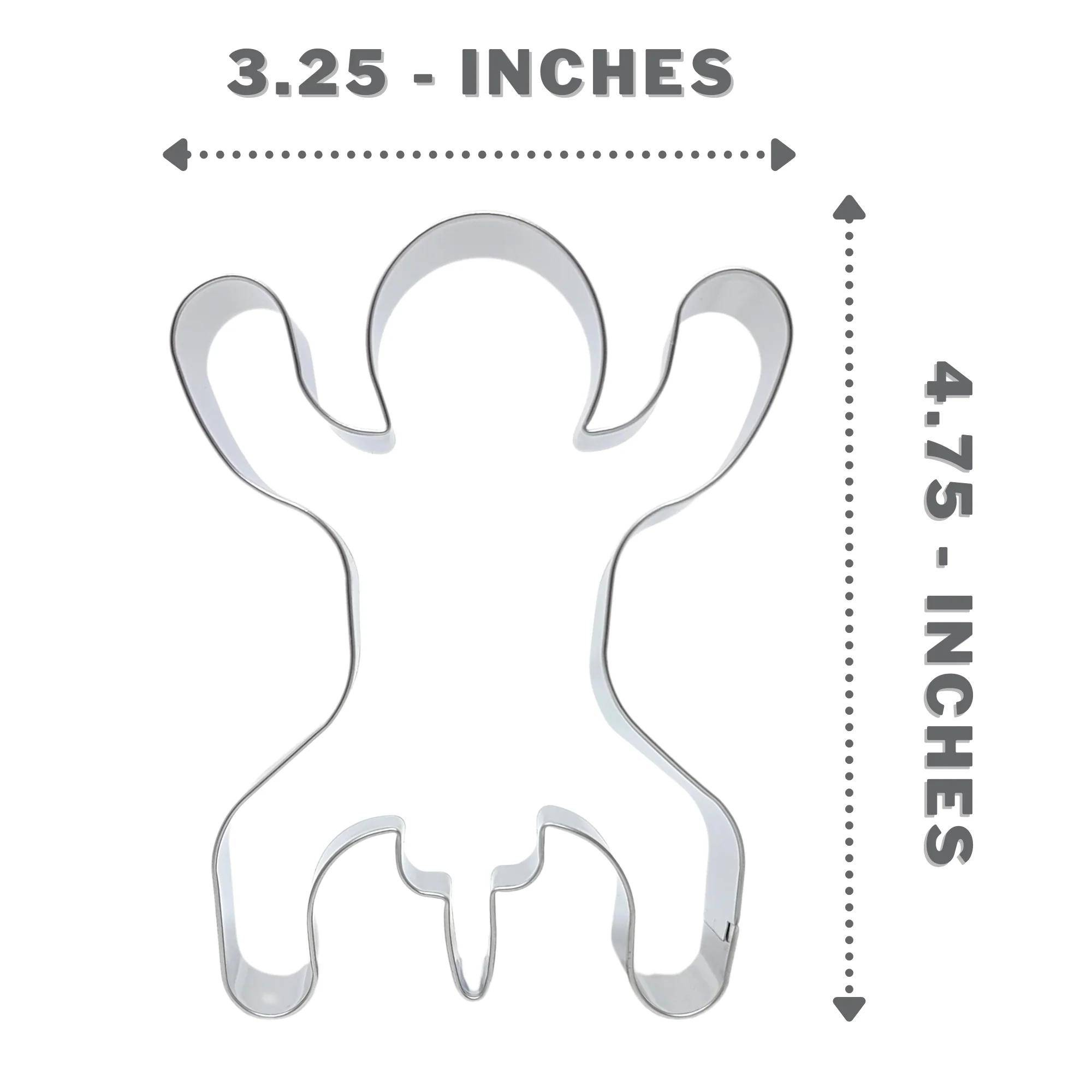Naughty Gingerbread Cookie Cutter - Image 4