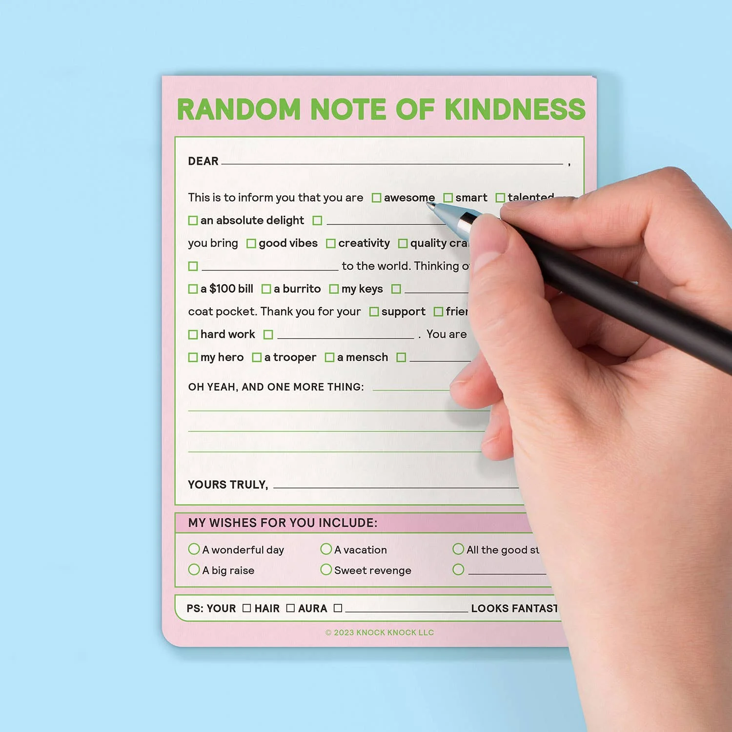 Random Note of Kindness Nifty Note Pad (Pastel Version) - Image 5