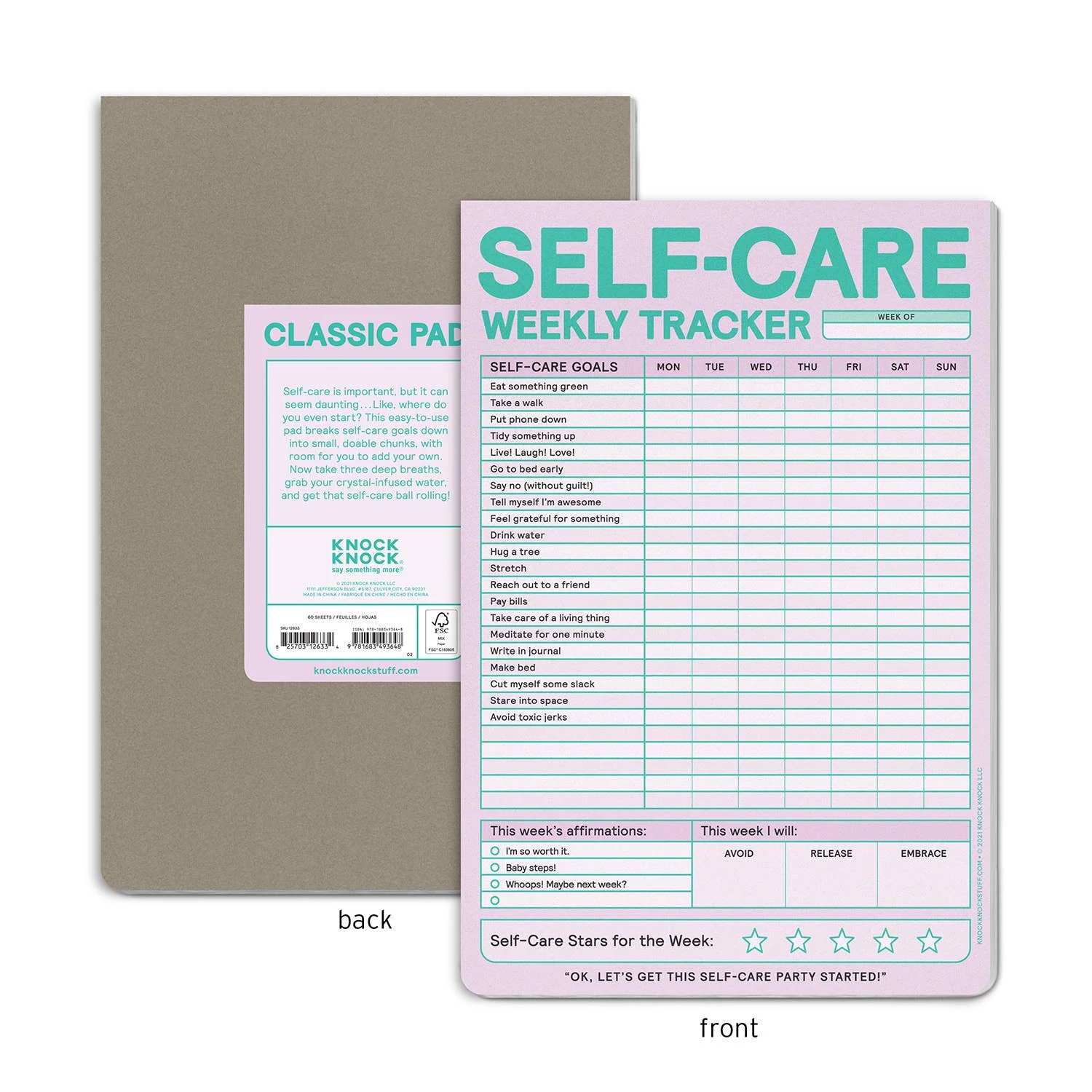 Self-Care Weekly Tracker Pad (Pastel Version) - Image 3