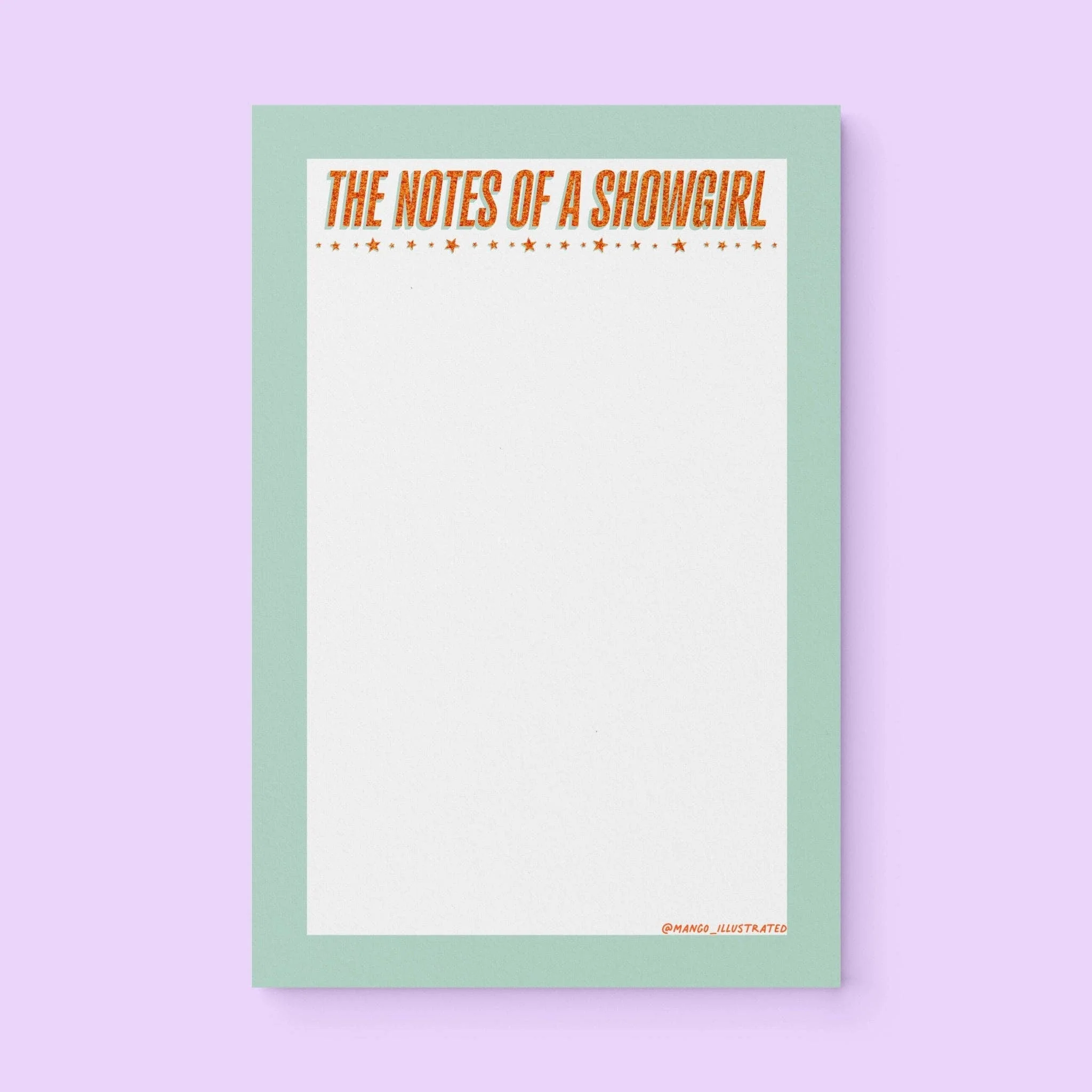 The Notes of a Showgirl notepad - Image 2