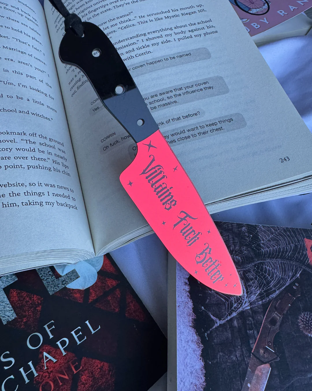 Villains Fuck Better - Mirrored Knife Bookmark - Image 2