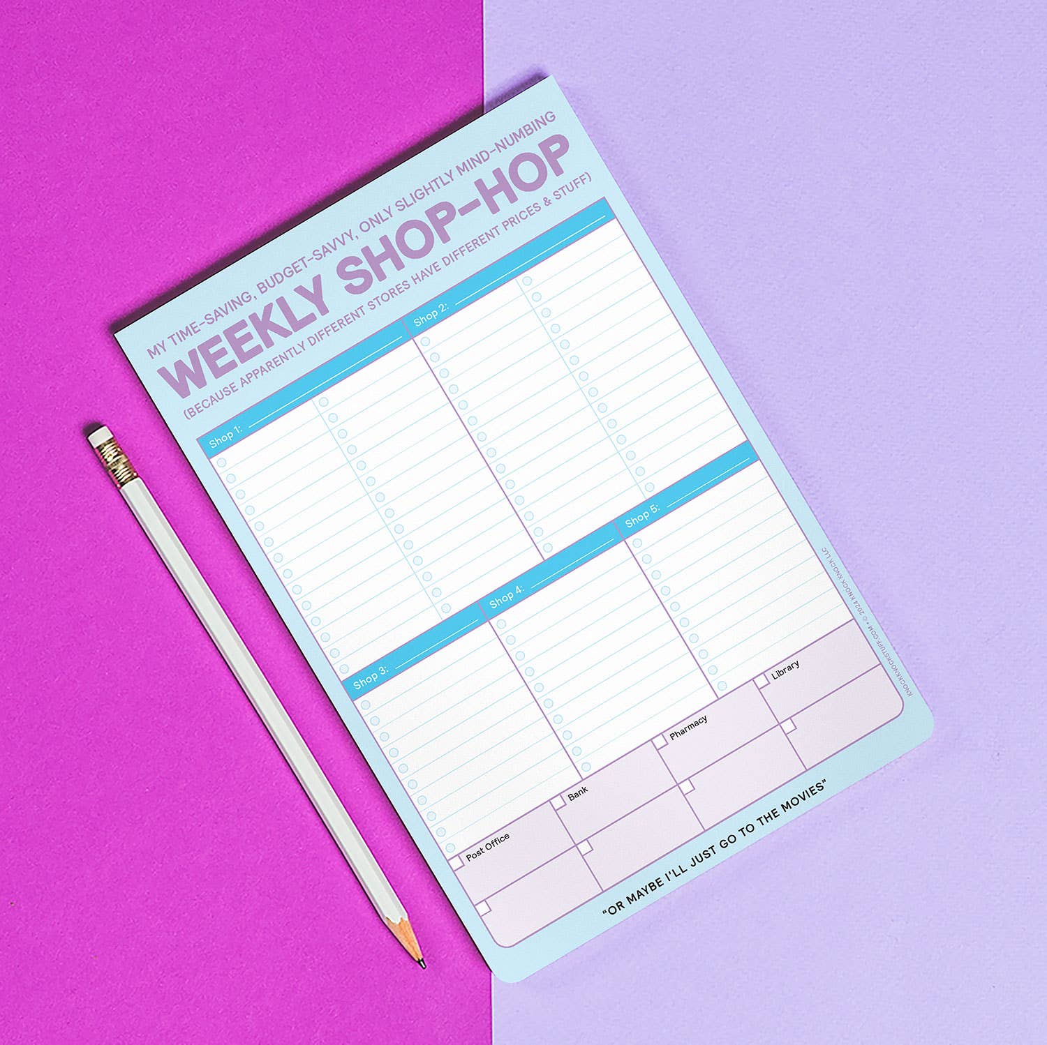 Weekly Shop-Hop Pad with Magnet (Pastel Version) - Image 6